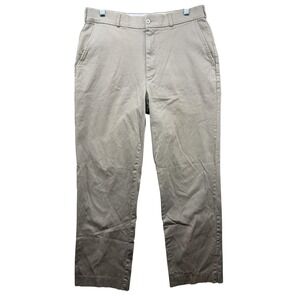 L.L.Bean Sportif Vintage Pants Mens 34 Khaki Chino Made USA Cotton Casual